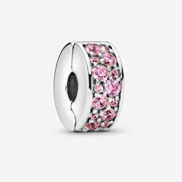 Authentic Pandora Slider Tennis Bracelet w/ 3 Pandora Charms EUC - Picture 7 of 16